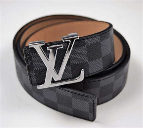 louis vuitton grey checkered belt|authentic louis vuitton belt.